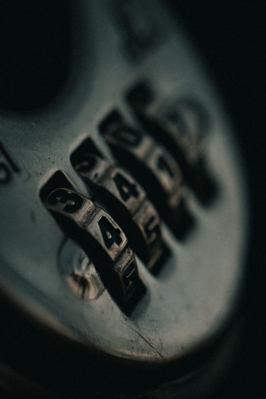 Number wheels on a mechanical counter