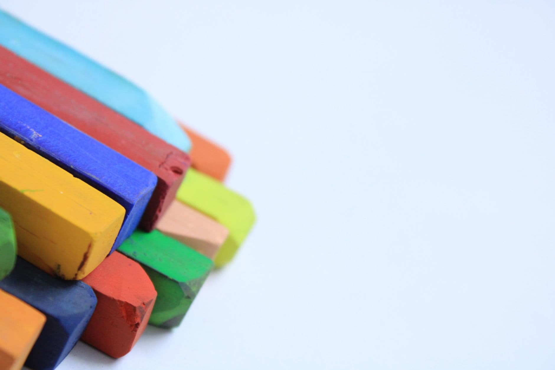 Coloured chalk pastels