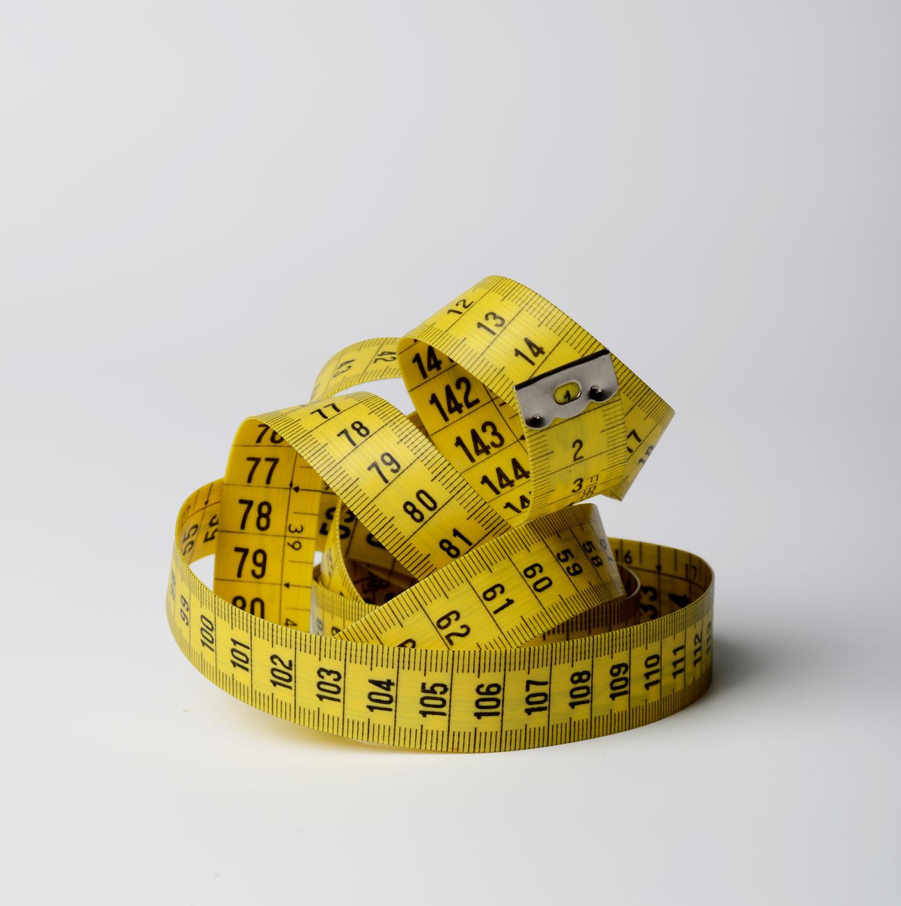 A yellow tape measure