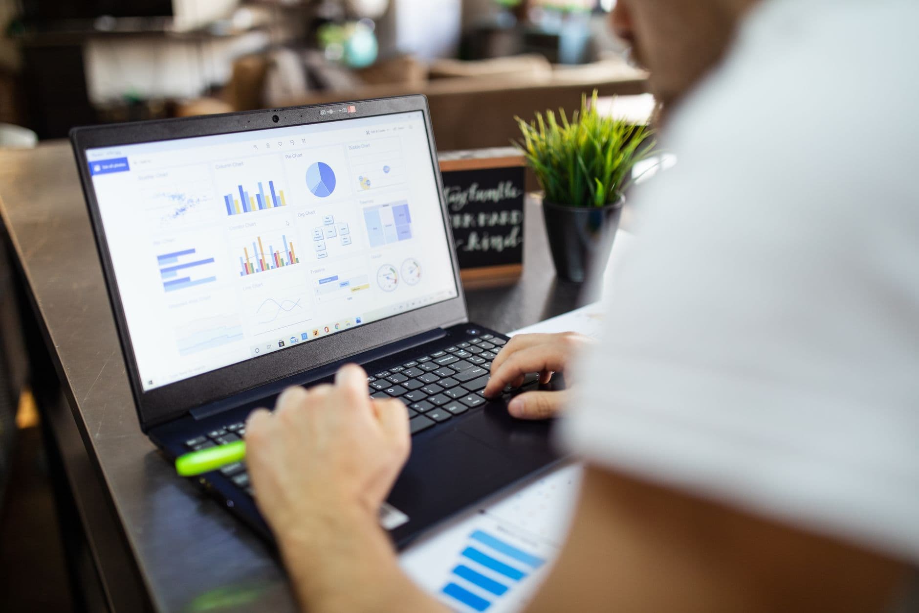 Rows of tabular data on screen, the order-line export a slotting analysis starts from