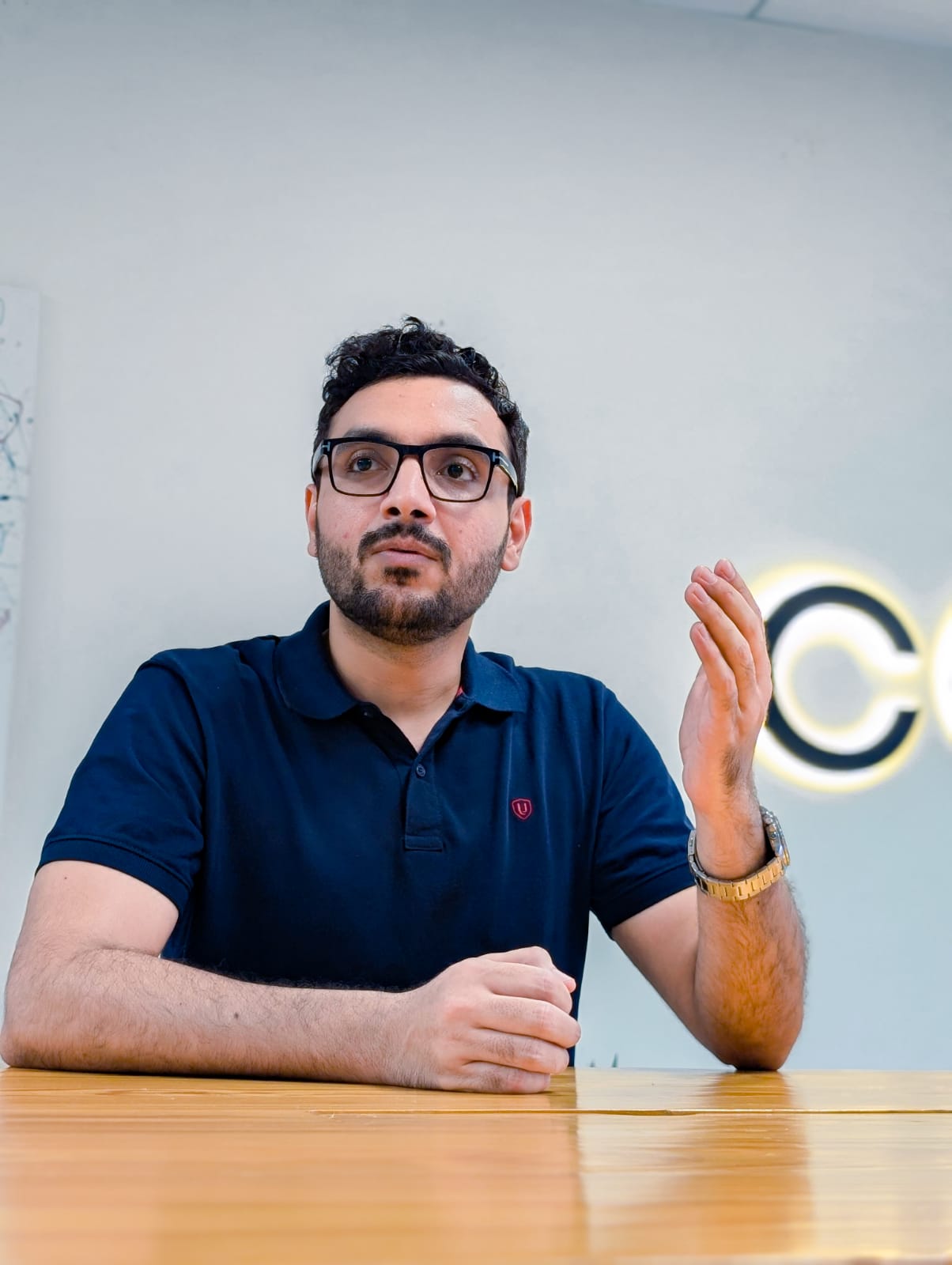 Mudassir Marwat discussing AI philosophy at Cognilium